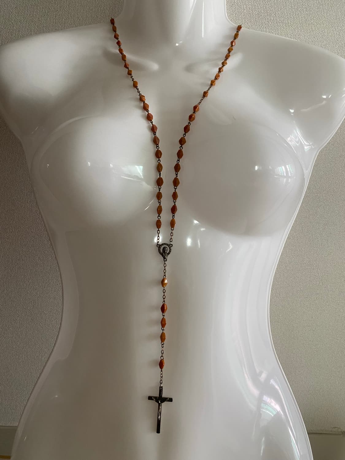 이태리 빈티지 묵주 목걸이 inri 앤틱 상품이미지1