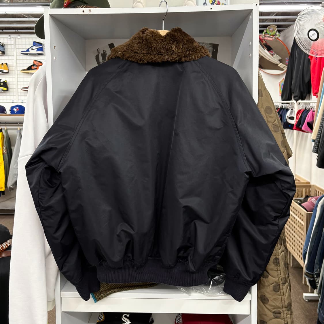 (M) 90s Lee 퍼 넥 항공 점퍼 자켓 made in JAPAN 상품이미지3