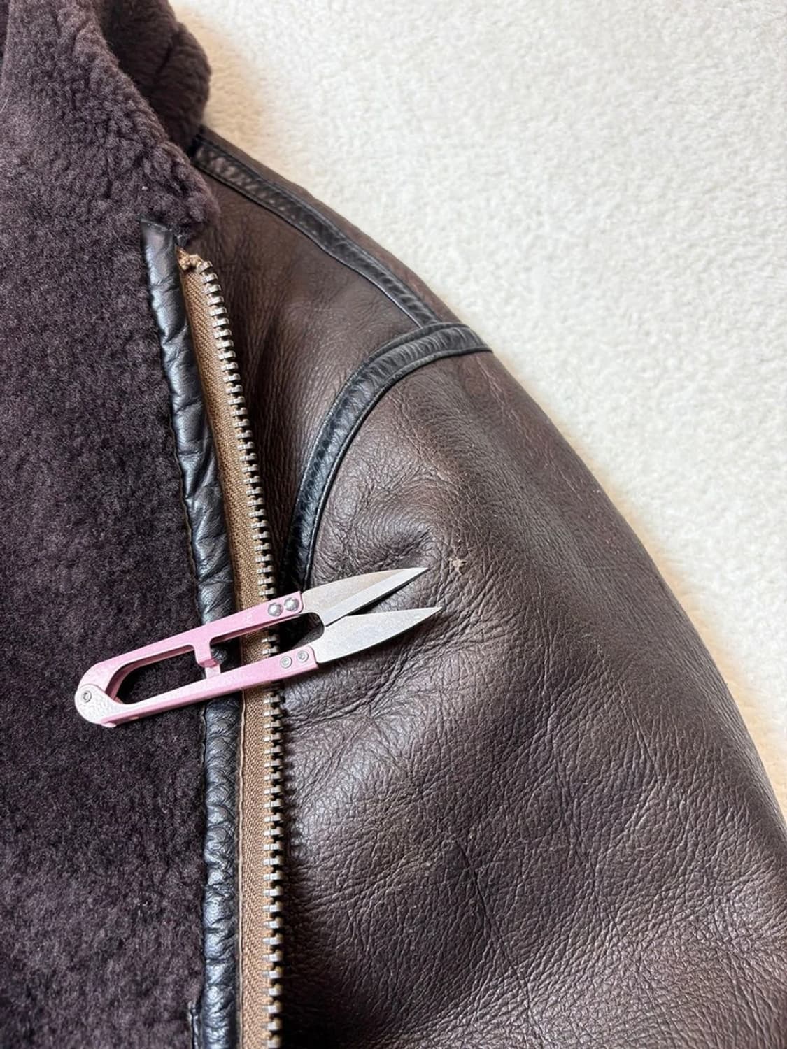 Selctede 90's B-3 양가죽 무스탕 자켓 PN6619 상품이미지5