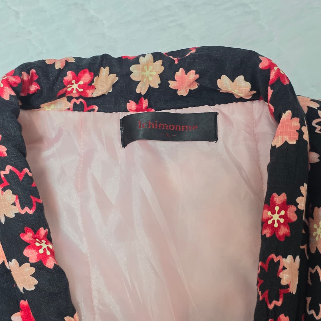 일본빈티지)전통 기모노유카타 겨울 사쿠라 한텐 보헤미안 상품이미지4