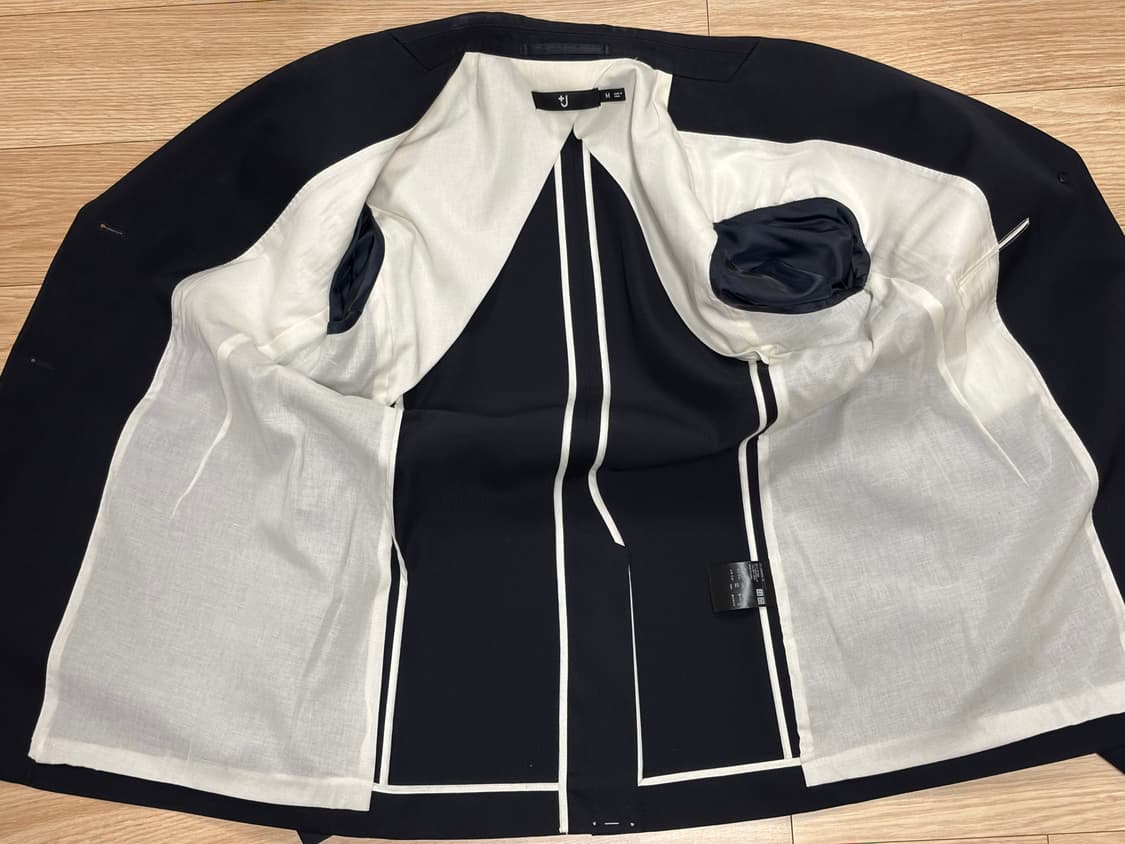 [M] 유니클로 +J 울테일러드재킷 셋업 네이비 상품이미지7