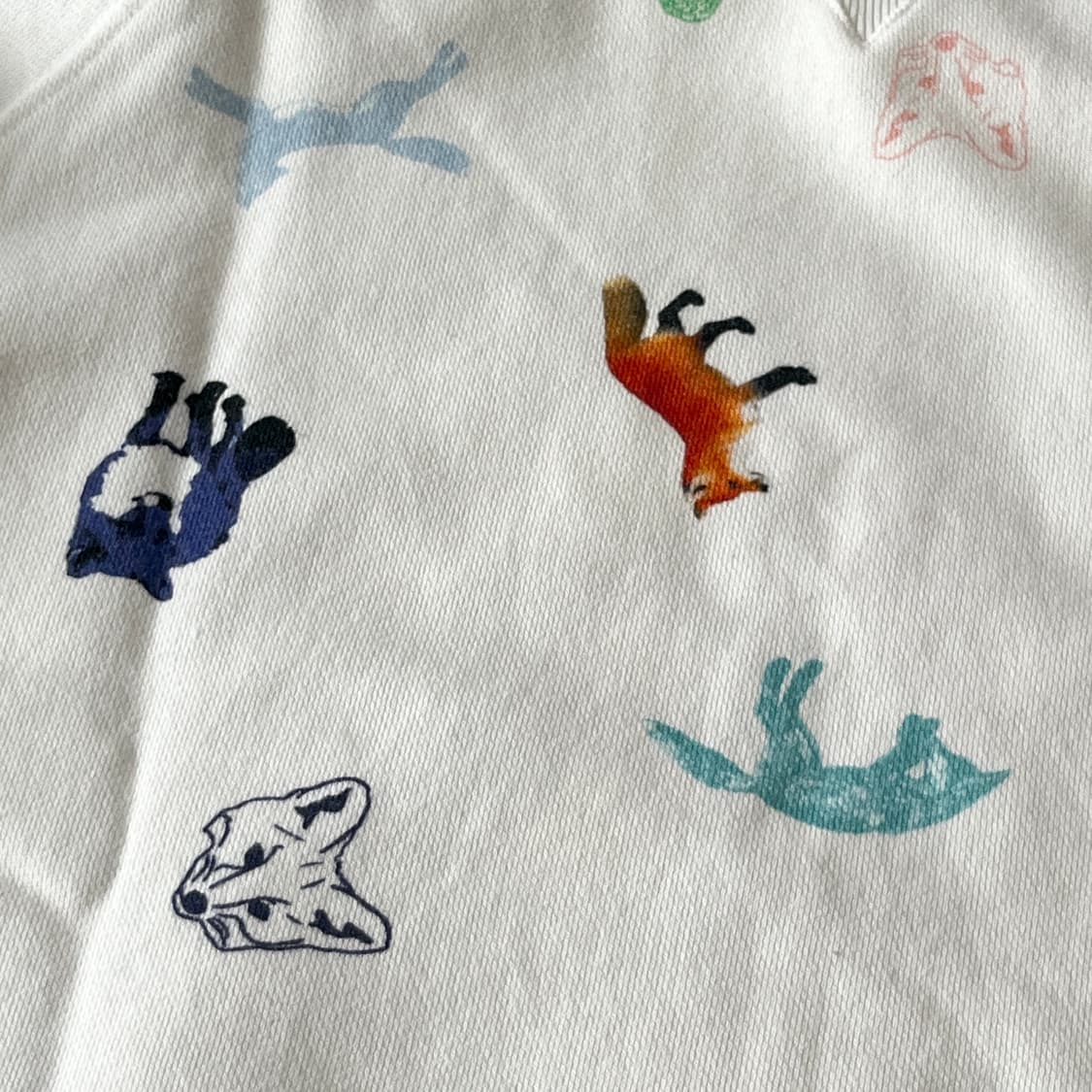 메종키츠네 패턴 맨투맨 S-M 상품이미지4