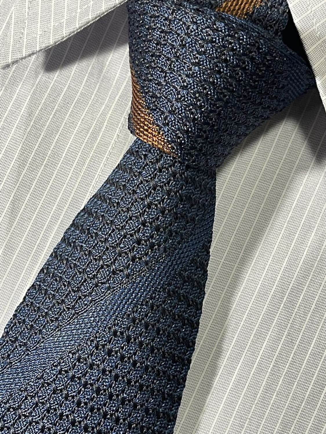 마이클 제이 드레이크 드레익스 실크 넥타이 네이비 상품이미지2