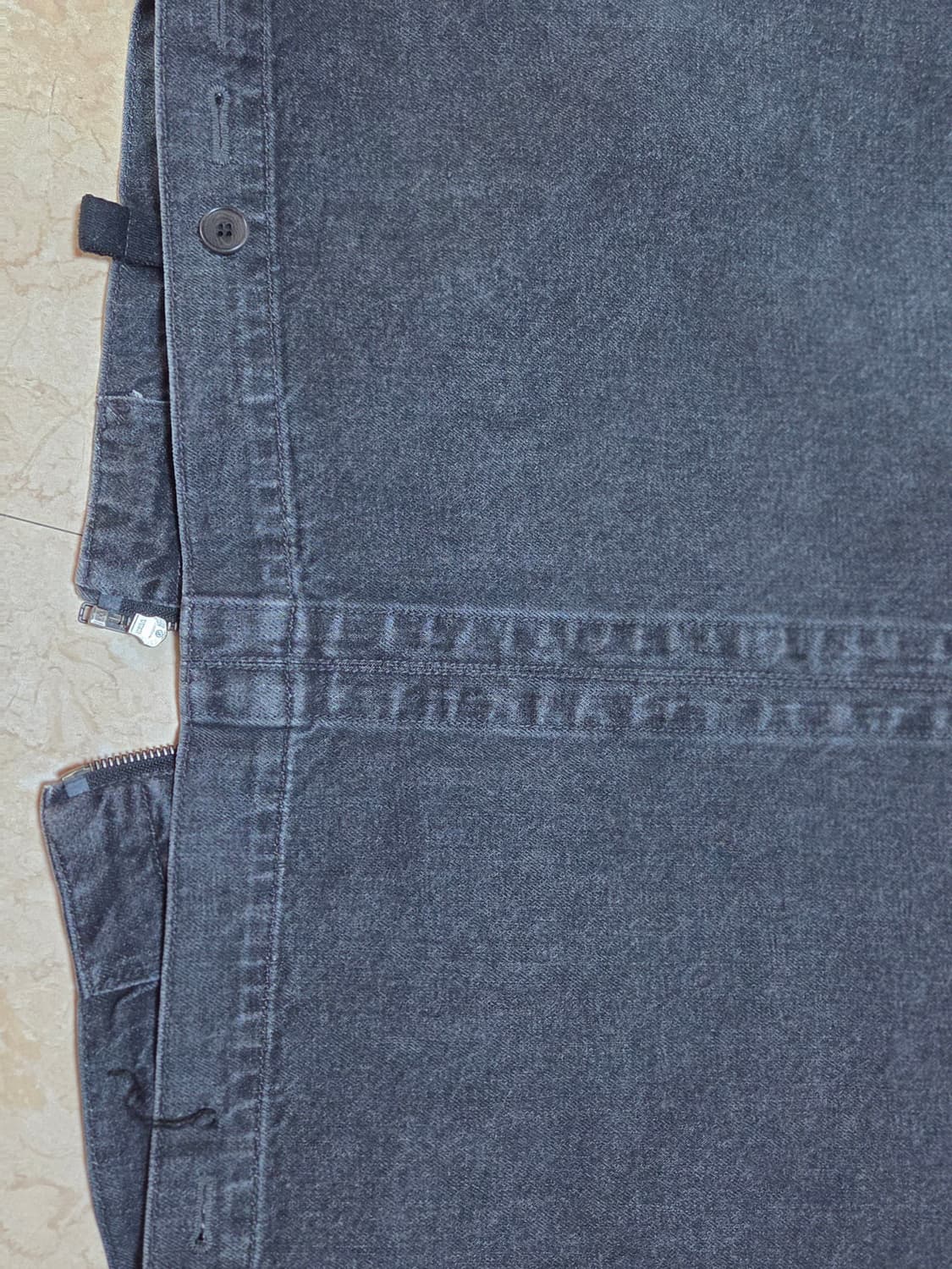 EE washed denim vest 상품이미지2