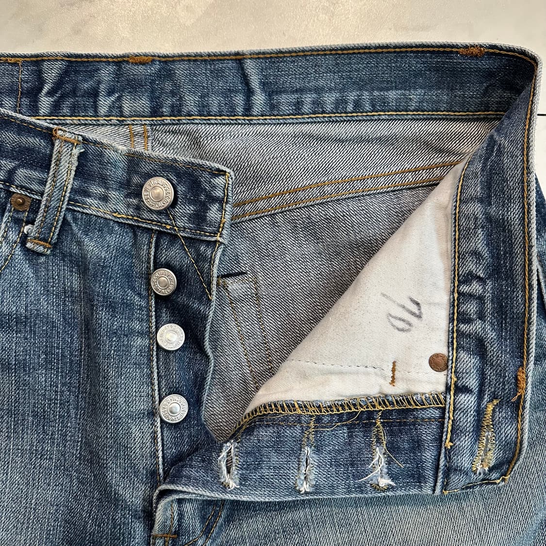 90s USA LVC 리바이스 501-0657 데님 팬츠 상품이미지4
