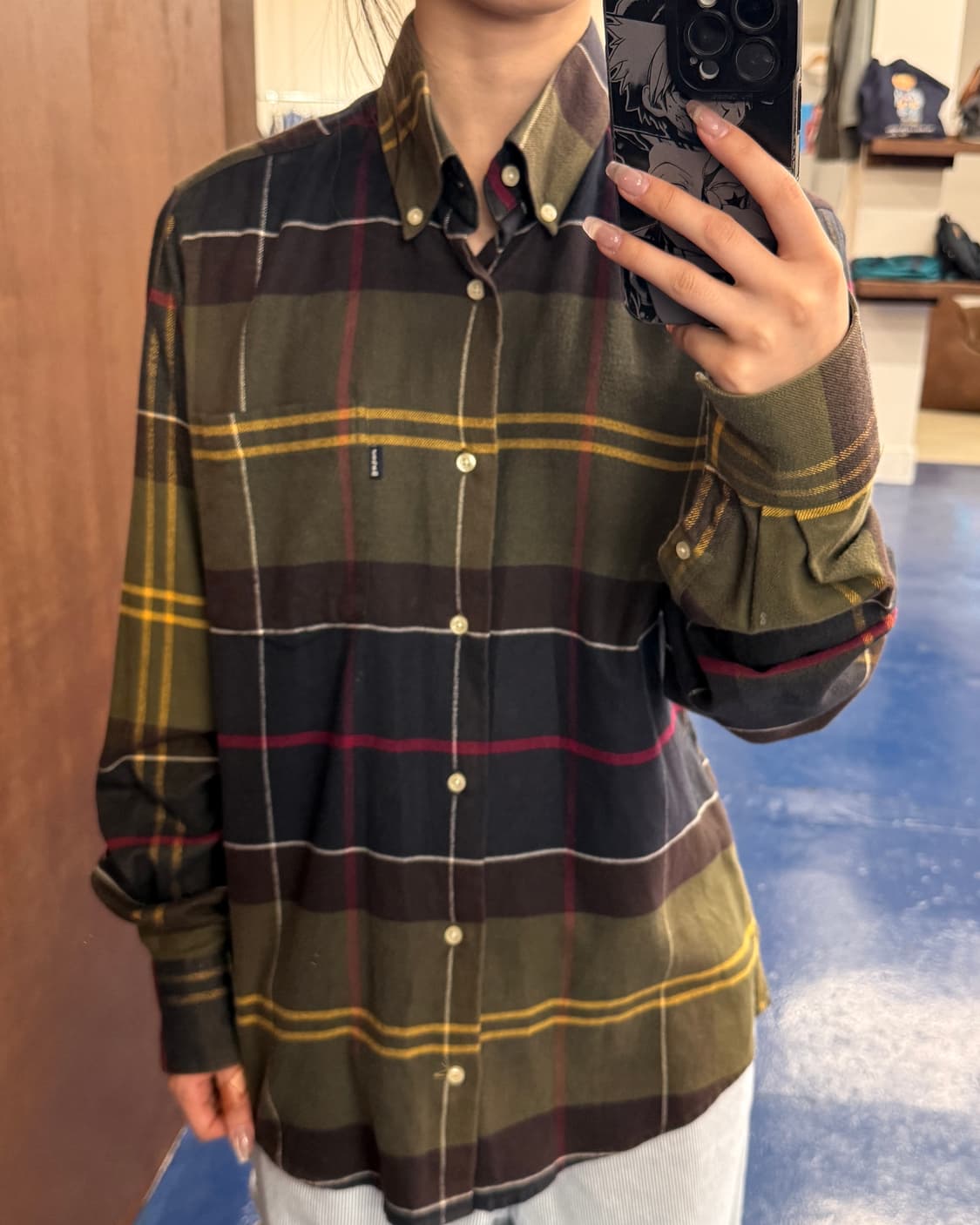 Barbour 바버 체크 셔츠 상품이미지1