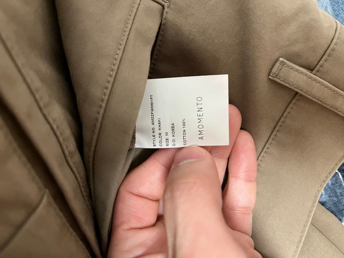 [AMOMENTO] MENS Snap Garconne Pants(카키) 상품이미지9