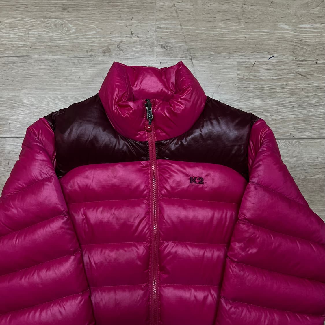 K2 아웃도여 남여공용 덕다운 로고 경량패딩 점퍼 [핑크] L/100 상품이미지2