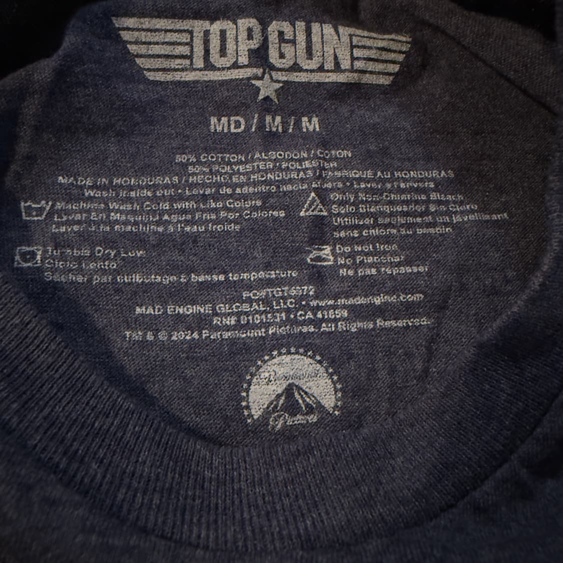 빈티지 탑건 Top Gun 영화 공식 티셔츠 상품이미지2