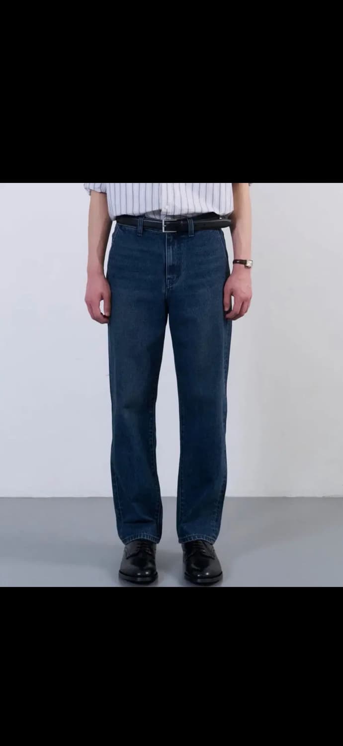 플랙 데님 BUSINESS B06 022 TAPERED DARK BLUE 상품이미지3