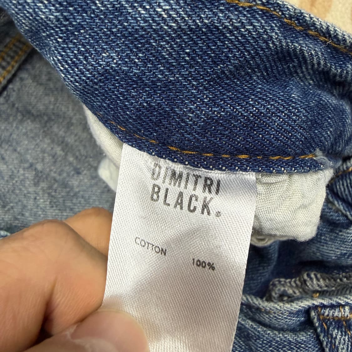 (1)디미트리 블랙 Dimitri black 카고 워싱 데님팬츠 상품이미지3