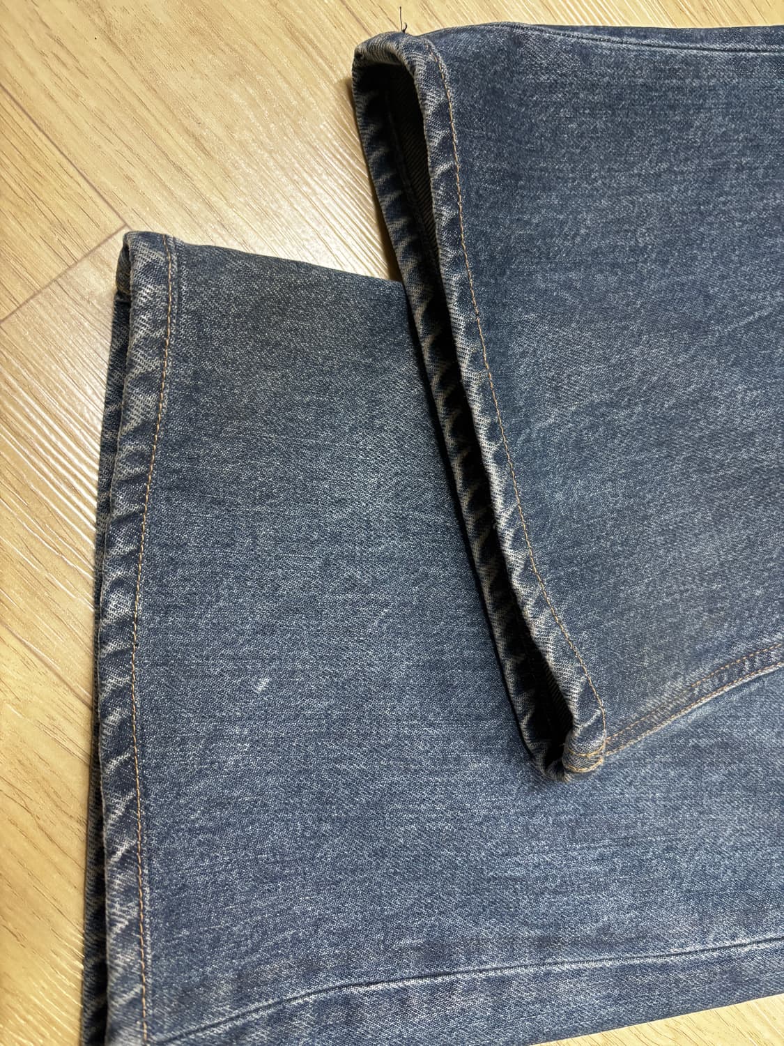 stu 코팅 플레어 데님팬츠 상품이미지6