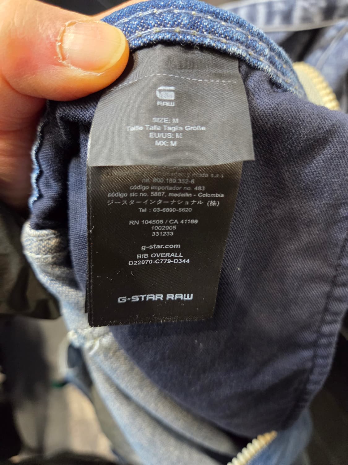 G-STAR 청 데님 롤업 점프수트(M)디피용/택없음 상품이미지7