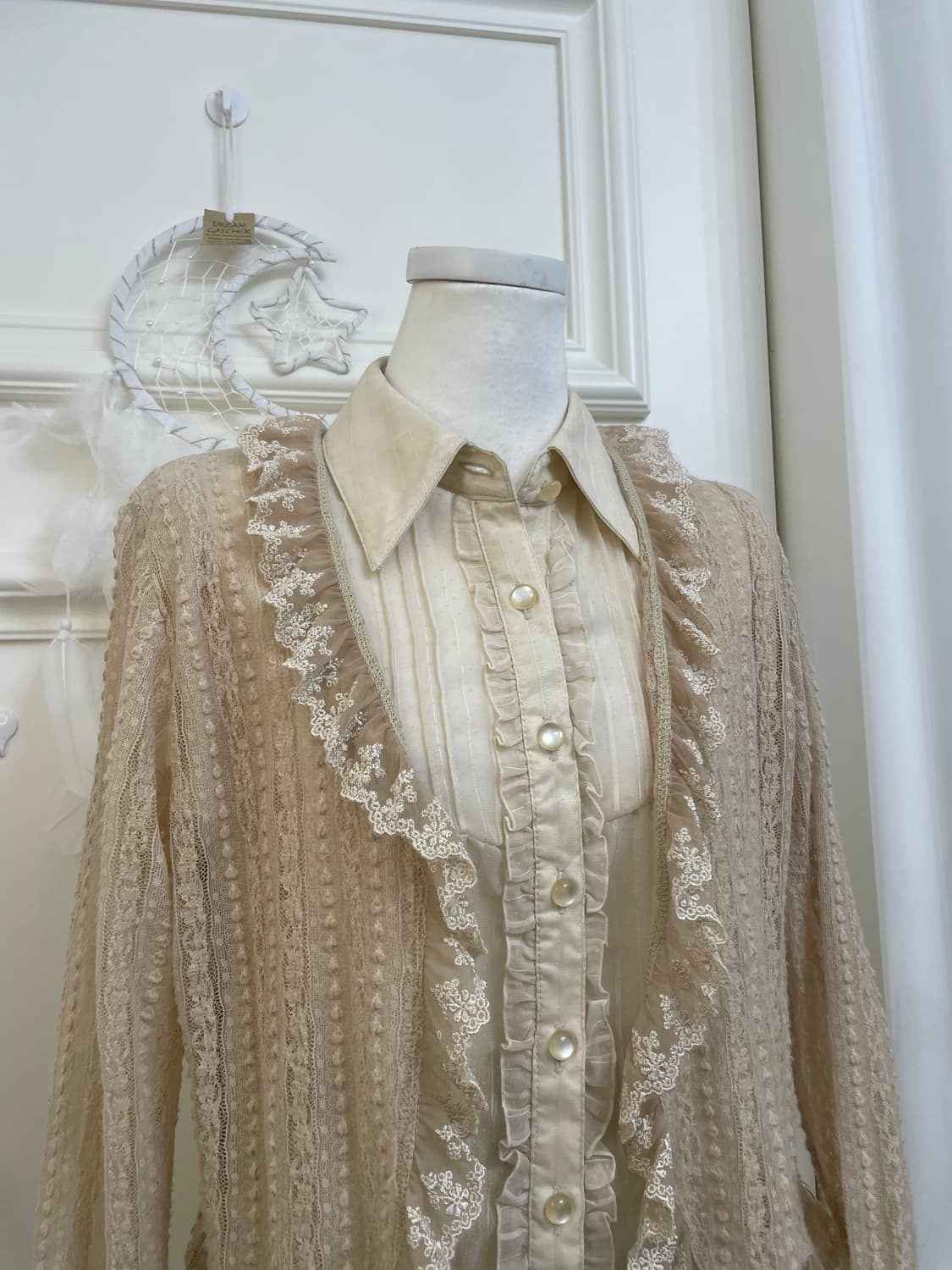 beige lace fairy caridgan 상품이미지7