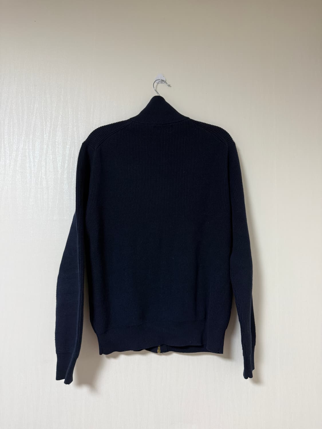 폴로 풀집업 니트 25FW 네이비 S 상품이미지2