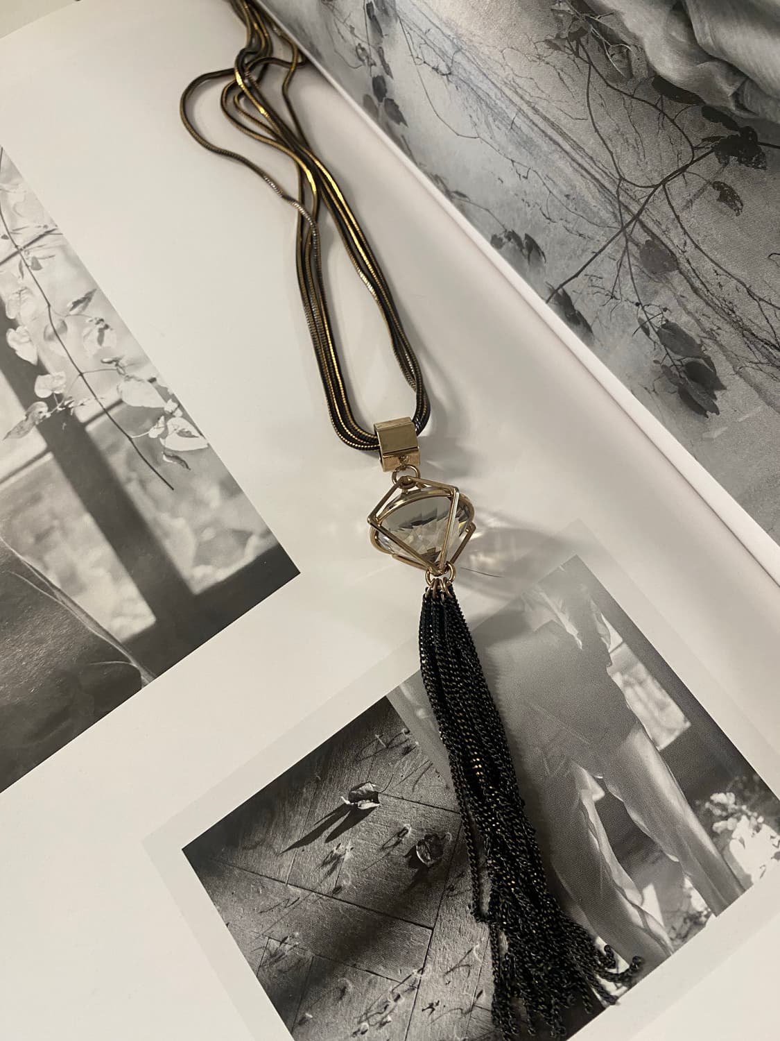 빈티지 크리스탈 태슬 목걸이 상품이미지5