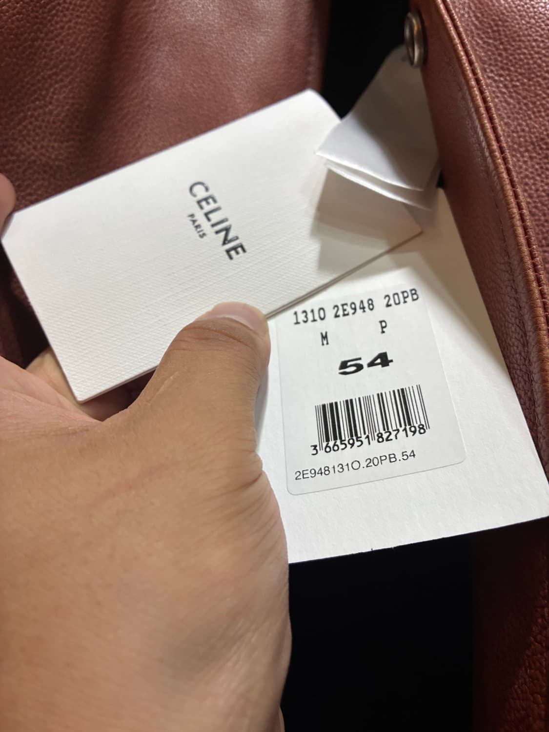 25ss CELINE 테디 리브드 오버사이즈 로고 아플리케 레더 바시티 상품이미지7