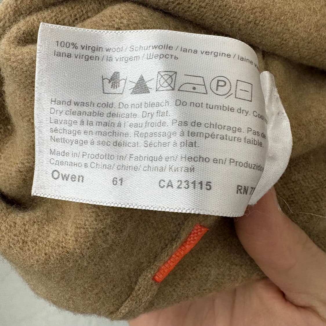 BOSS 보스 브라운 캐시미어 니트 남M 상품이미지7