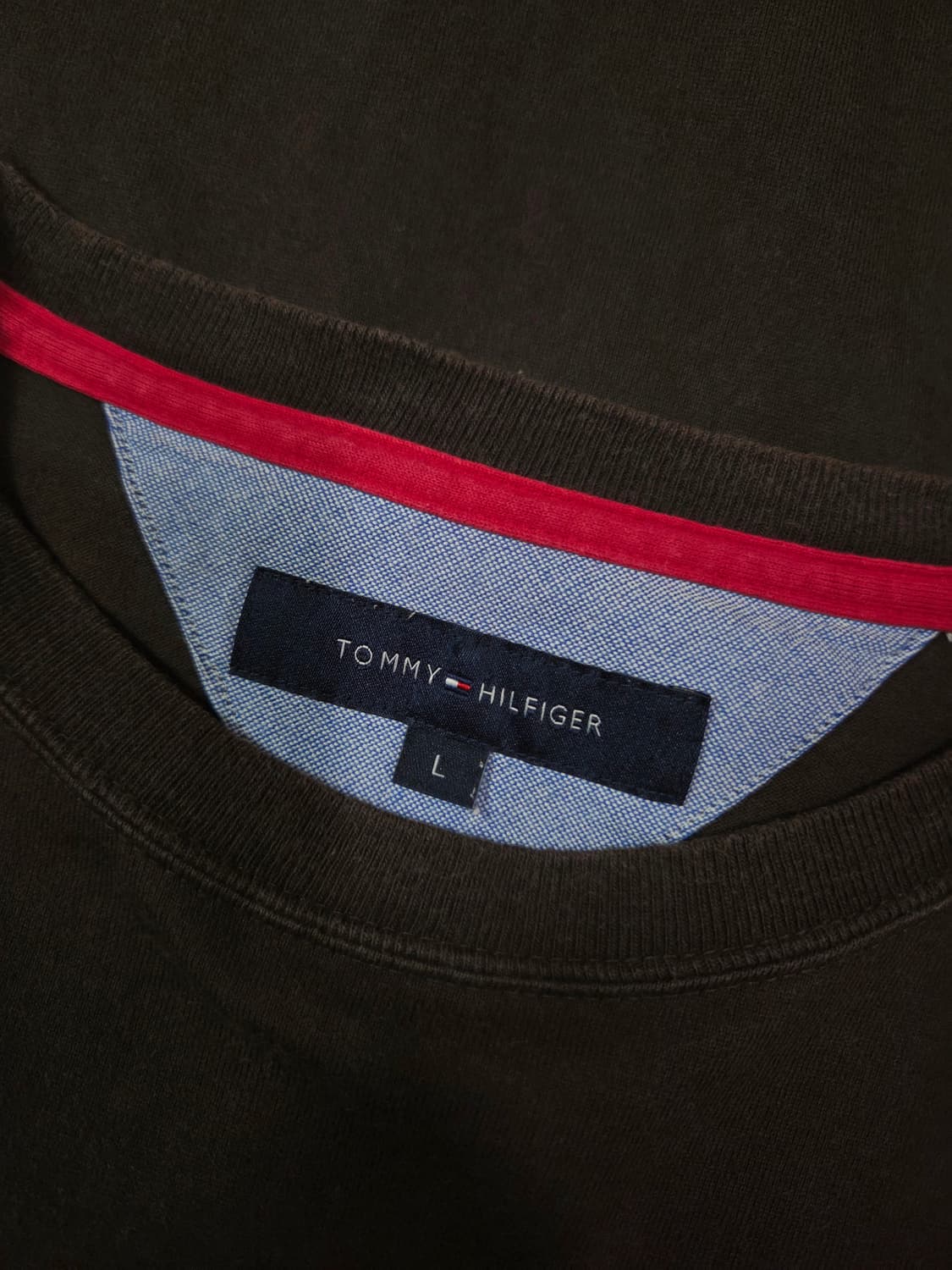 타미 힐피거 초코 브라운 롱 슬리브 티셔츠 상품이미지9