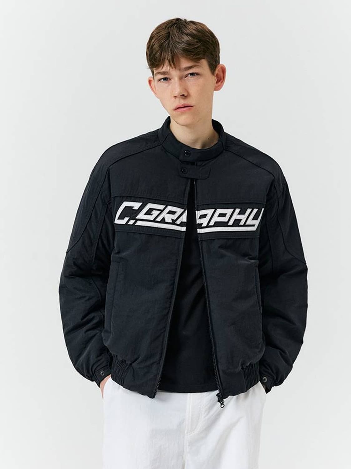 CGP 코드그라피 바이커 점퍼 누빔 자켓 L 100 상품이미지2