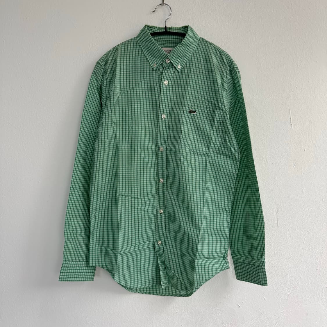 [S] 라코스테 슬림핏 체크셔츠 상품이미지1