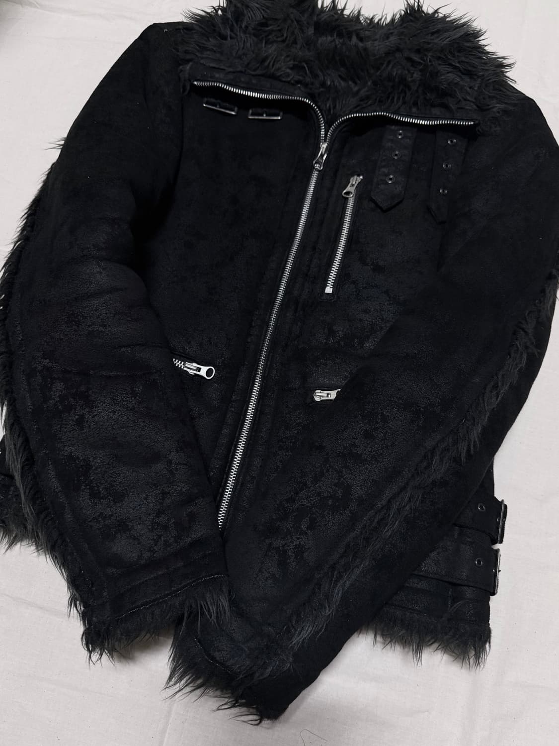 00s dem lovers japanese brand fur jacket 상품이미지4