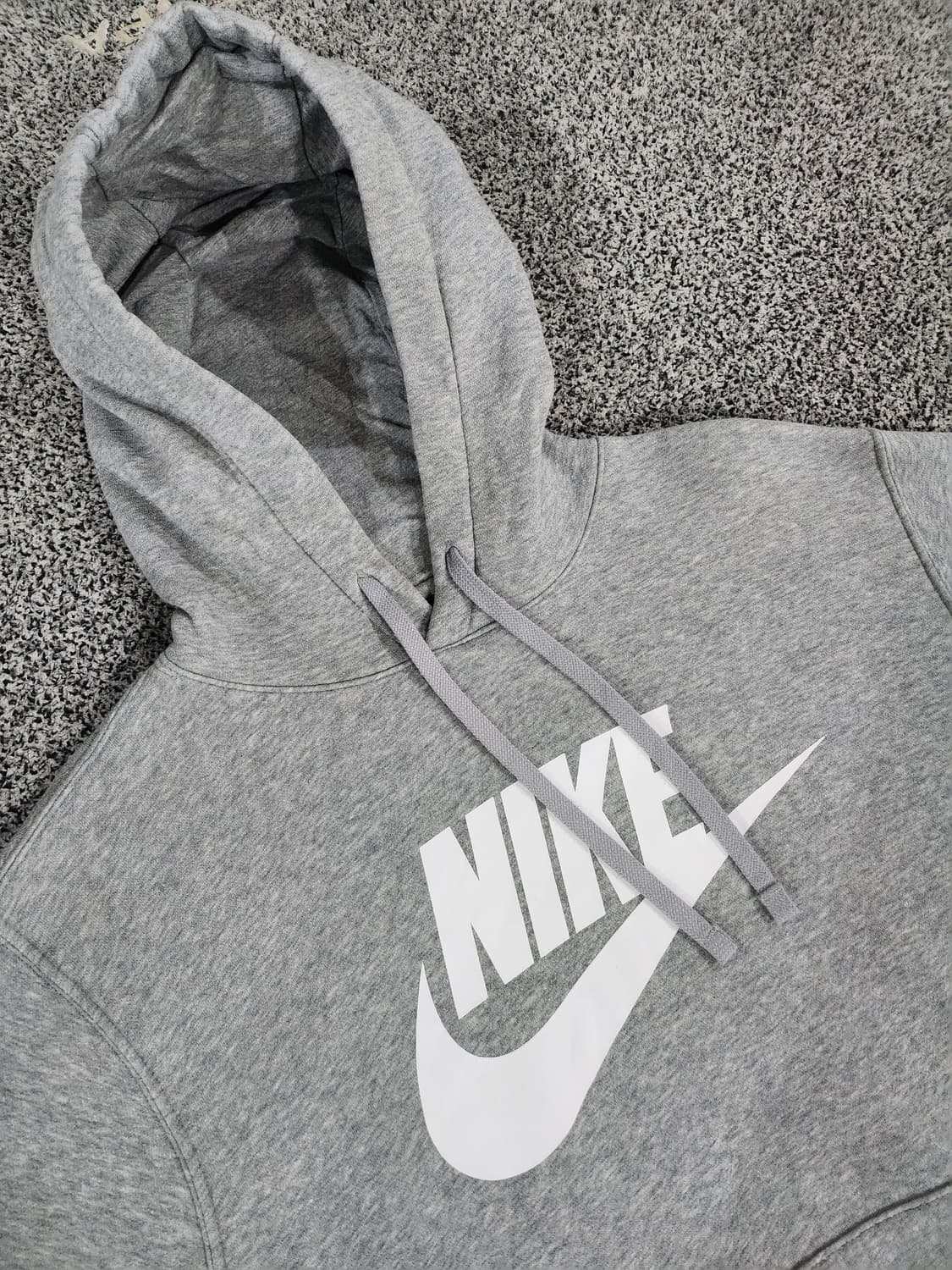 나이키(Nike) 빅 로고 그레이 후드 티셔츠 상품이미지3