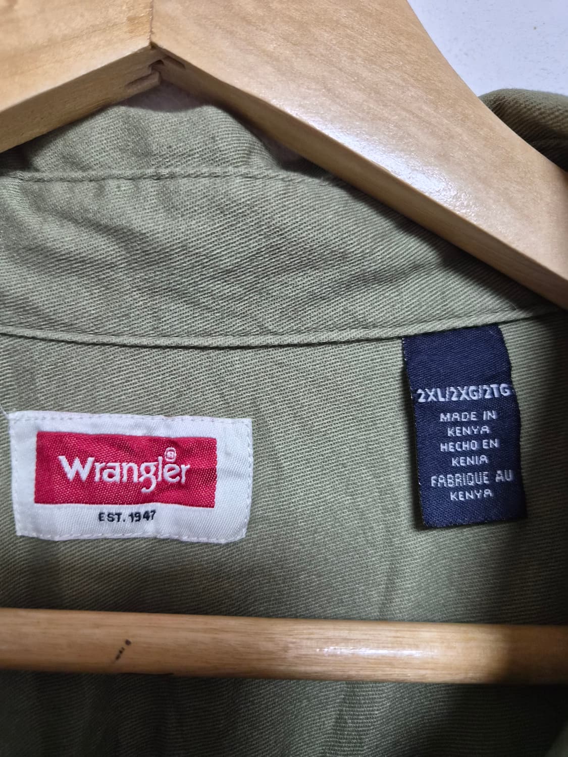 랭글러Wrangler 반팔 워크 셔츠 XXL사이즈 - S284 상품이미지4