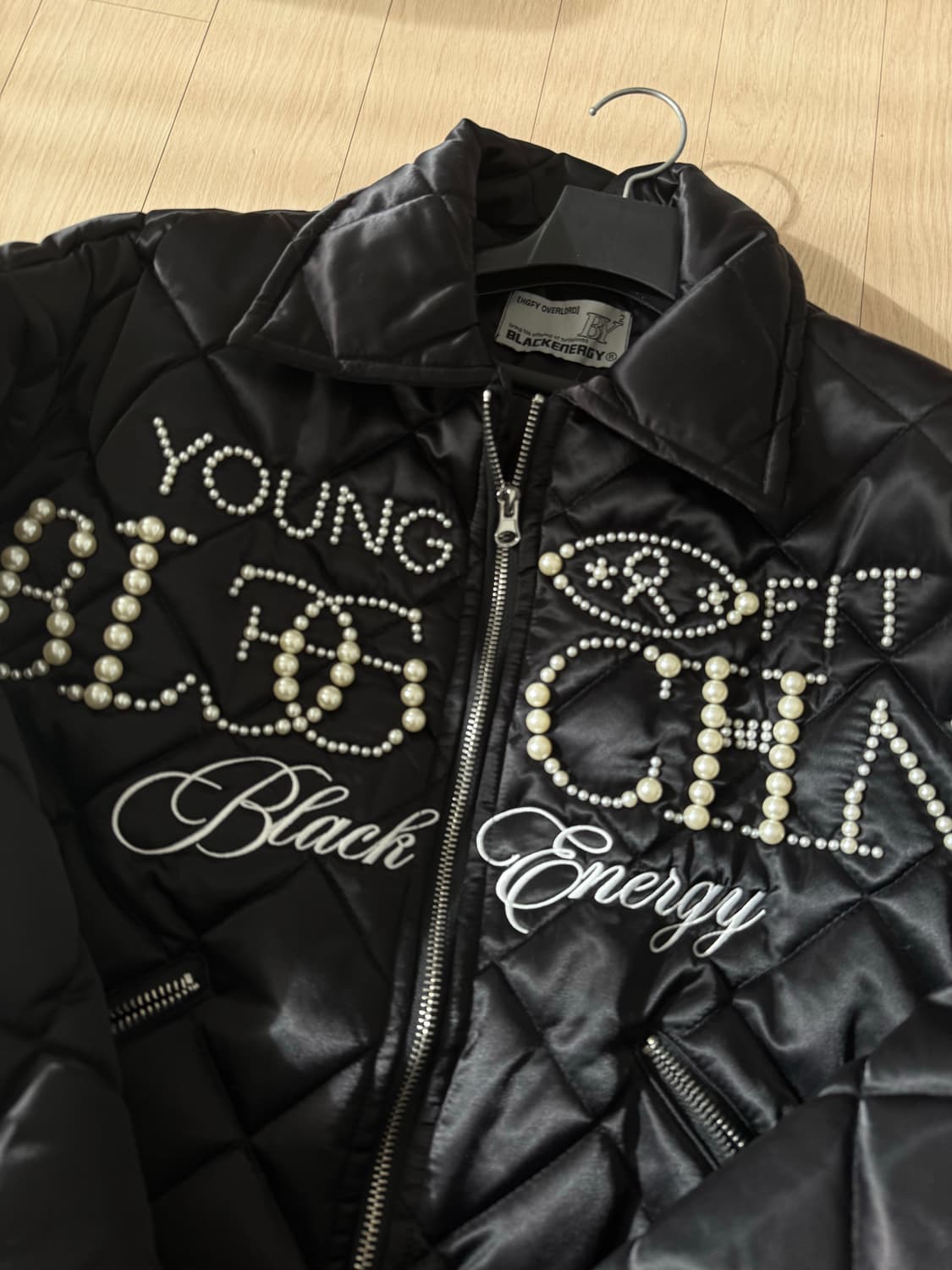 아사키프레자키 퀄팅 진주 자켓 S 상품이미지2