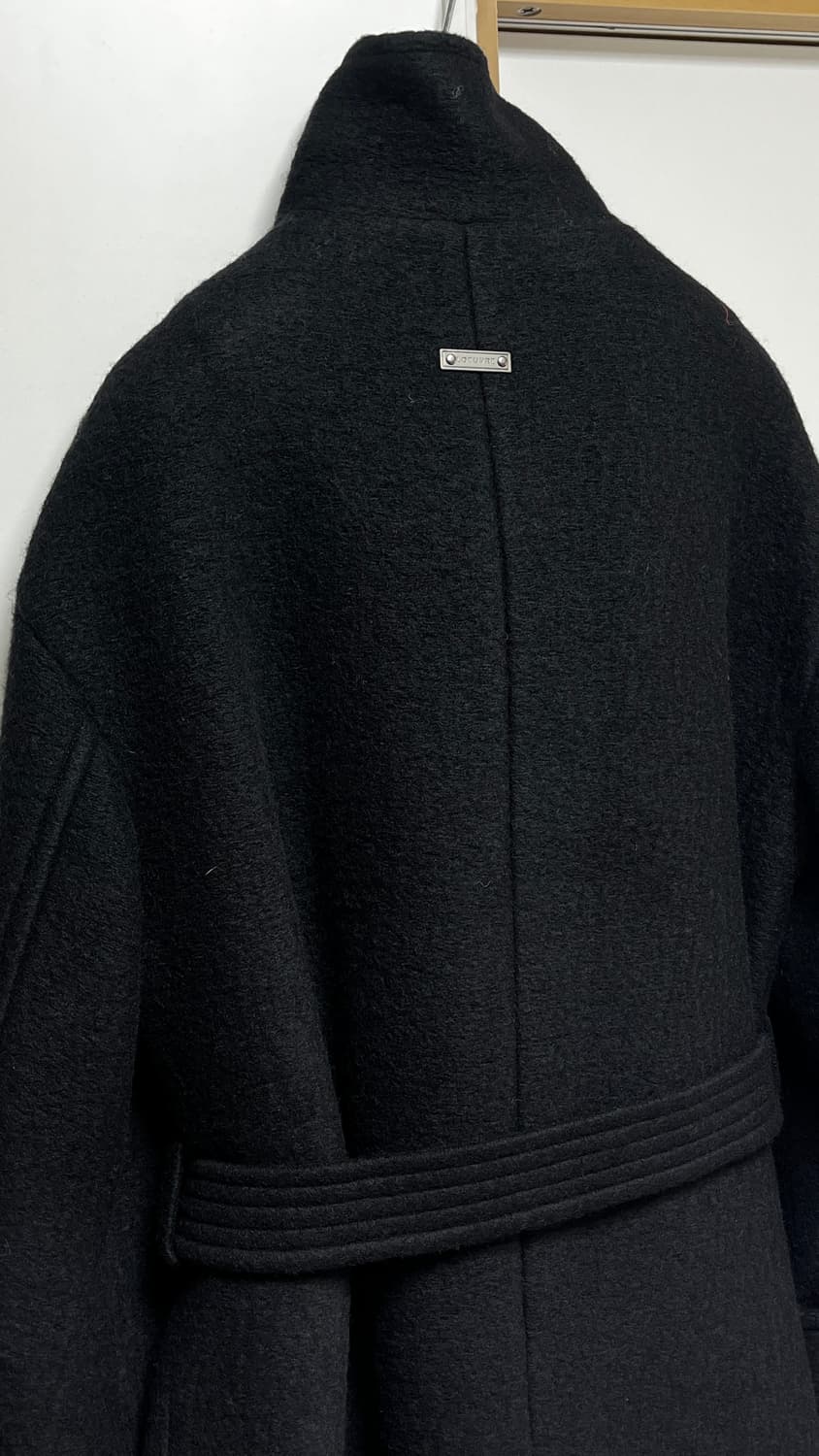 루에브르 하이넥 롱코트 블랙 S 상품이미지7