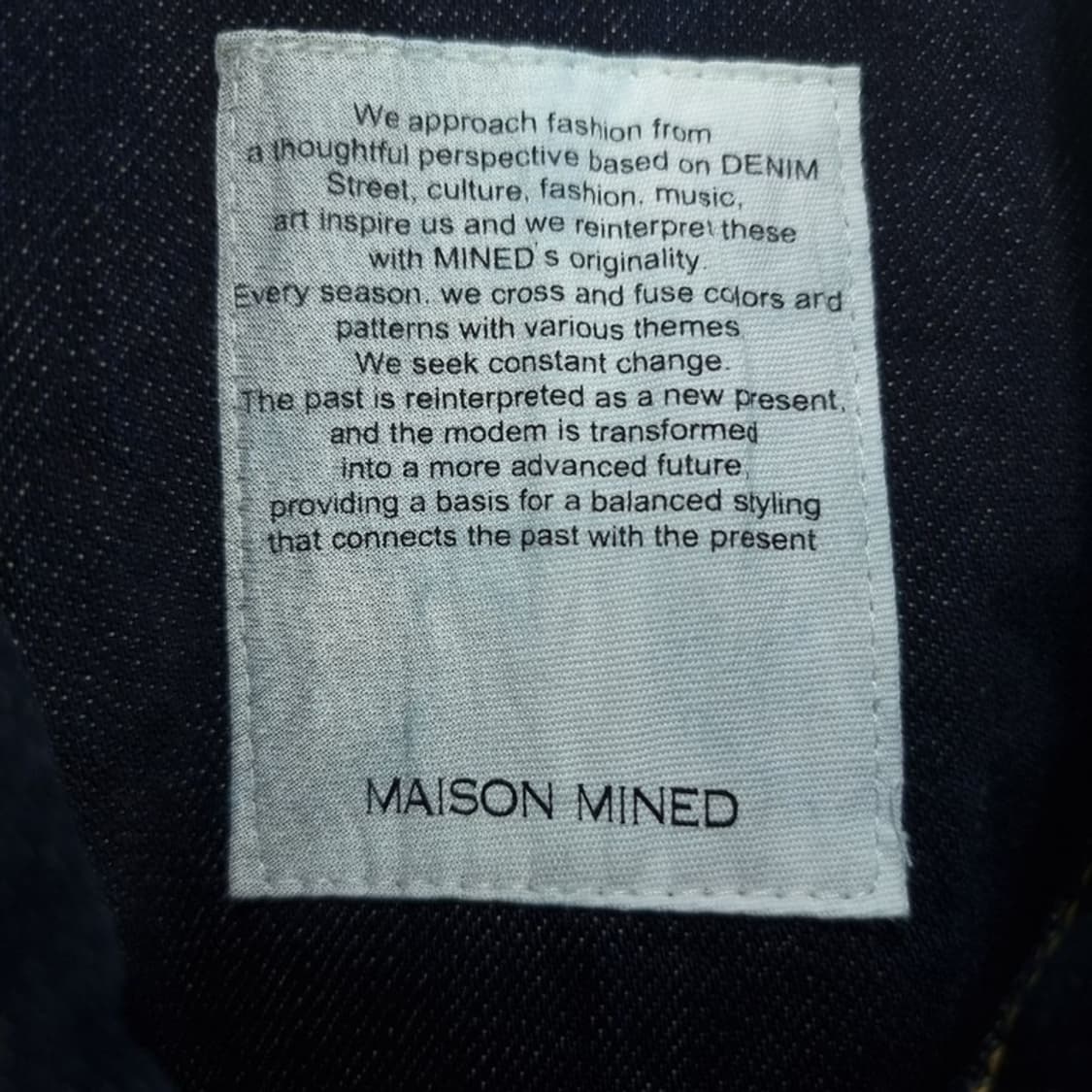 [메종미네드] 오버사이즈 트러커 데님 자켓 M18766 상품이미지6