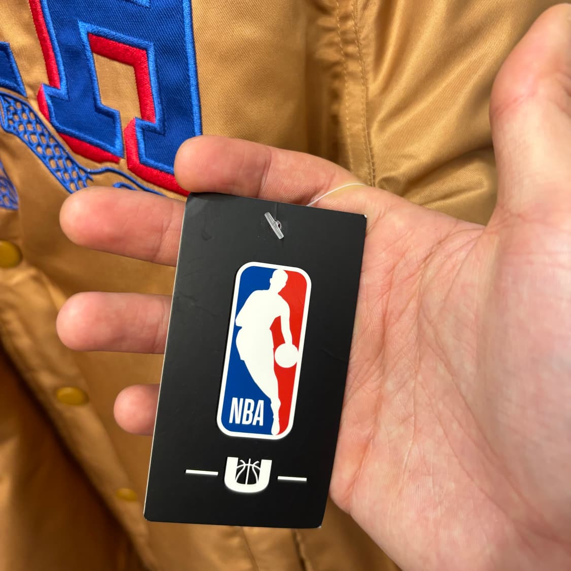 NBA 필라델피아 76ers 브라운 바시티 자켓 M 상품이미지10