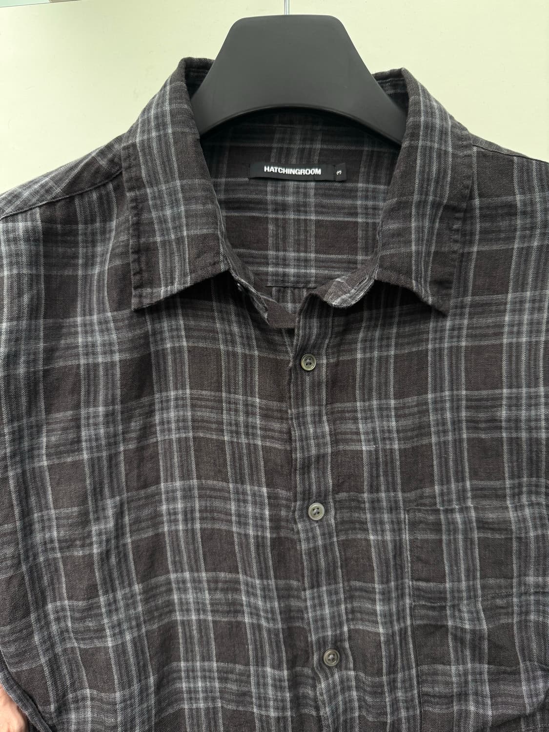 해칭룸 셔츠 Hatchingroom Crop Shirt Linen 상품이미지5