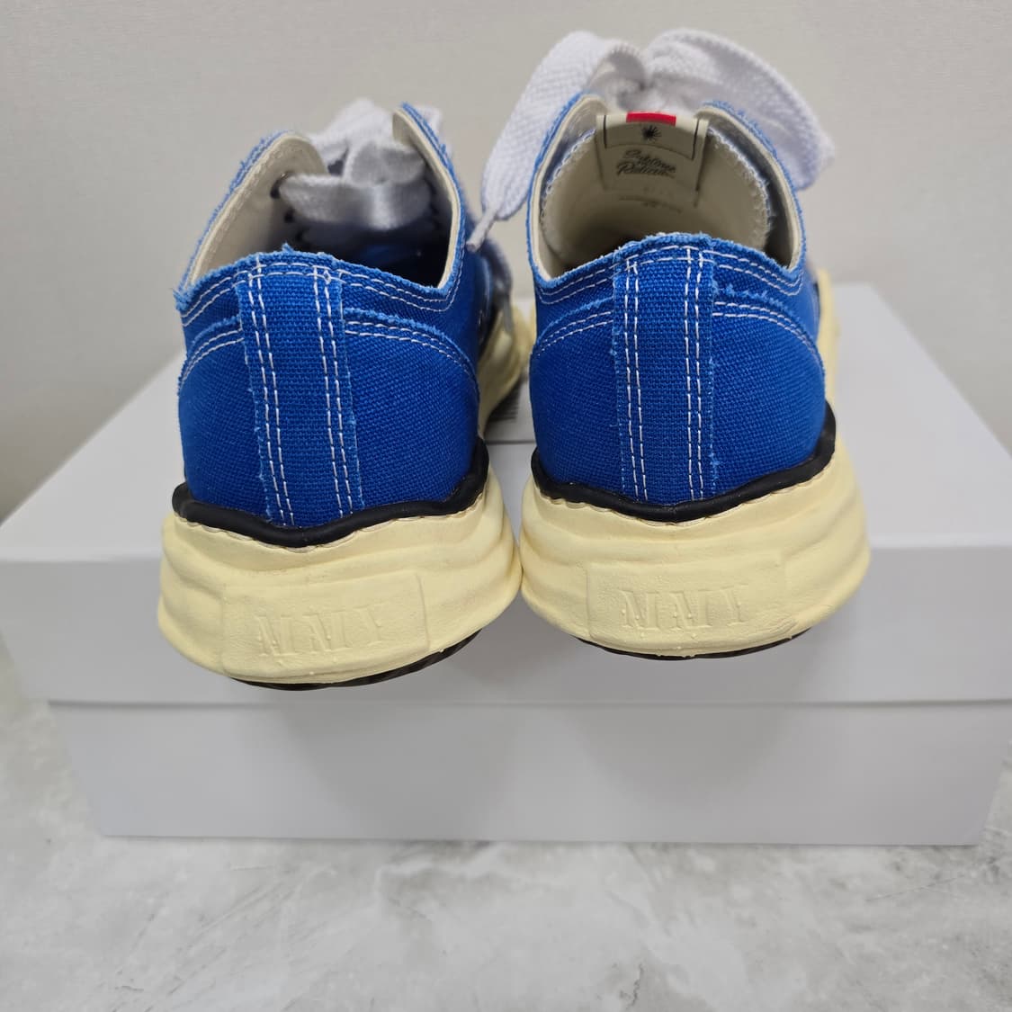메종 미하라야스히로 피터슨 스니커즈 신발 43사이즈 블루 판매 상품이미지7