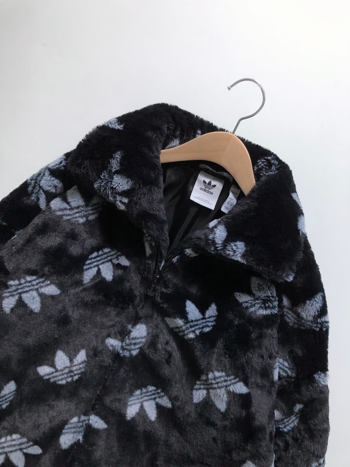 Adidas 아디다스 모노그램 로고 퍼 플리스 자켓 상품이미지4