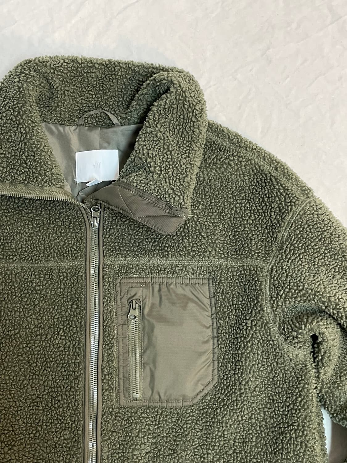 H&M 플리스 롱자켓 상품이미지2