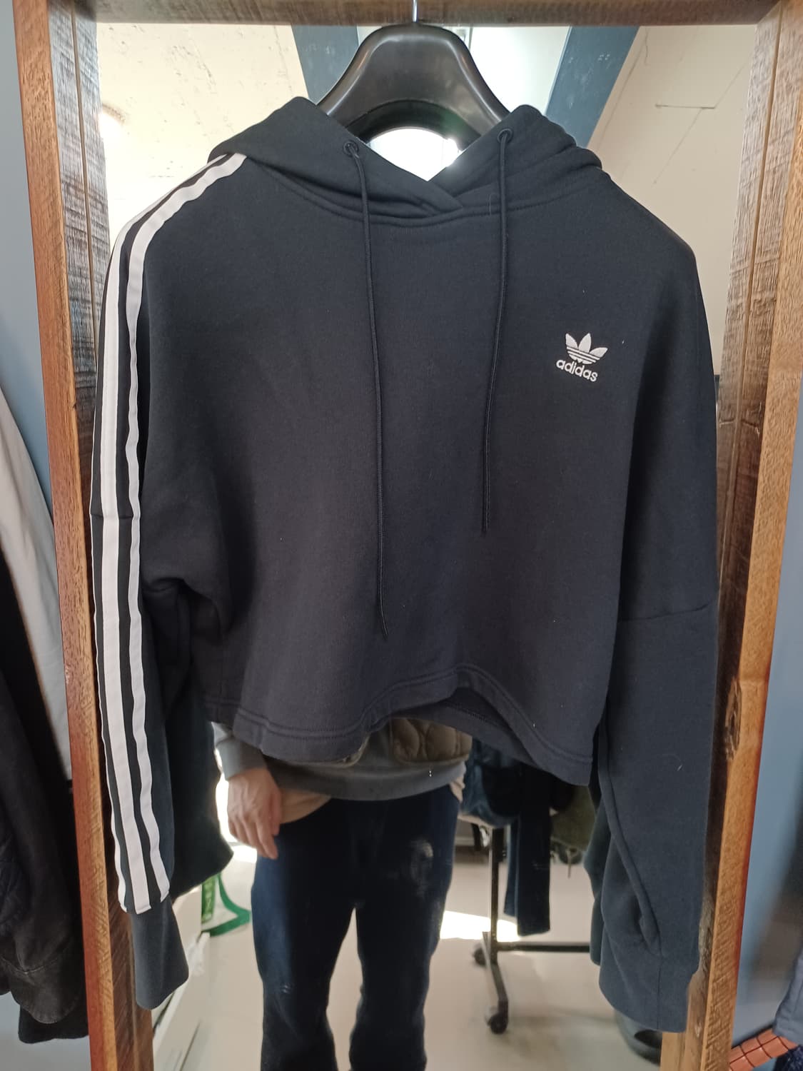 아디다스 크롭 트랙 후드티 xs 상품이미지1