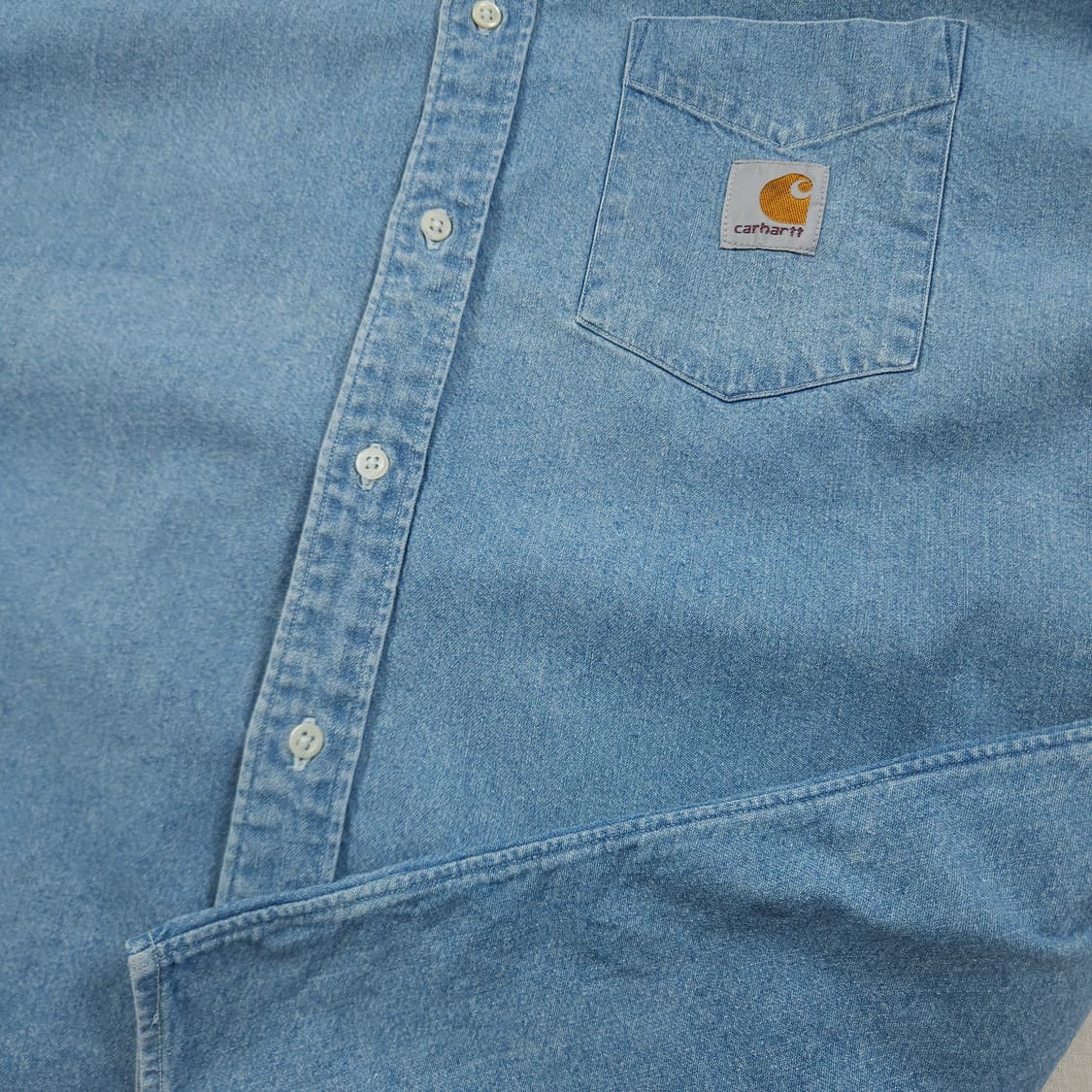 2XL(110) 칼하트 리워크 데님셔츠 원포켓 상품이미지6