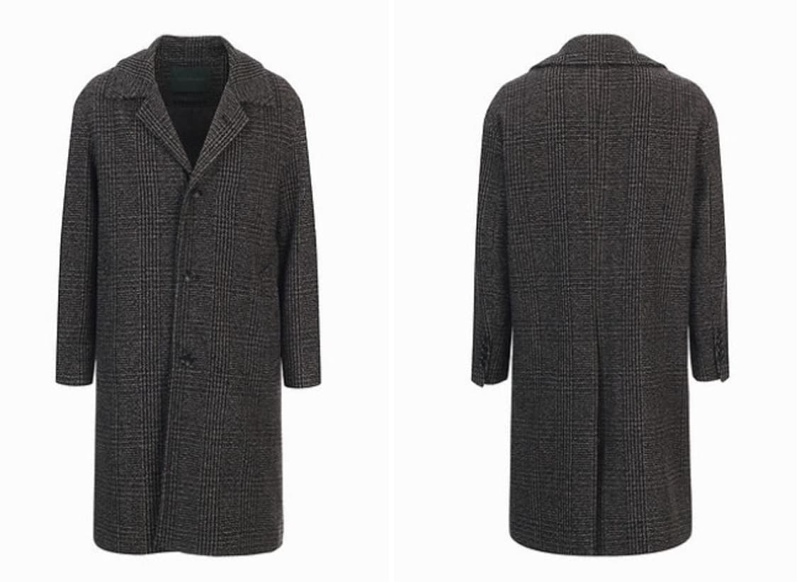 티아이포맨 / 글렌체크 싱글코트, 남성코트 / XL(105-110) 상품이미지9