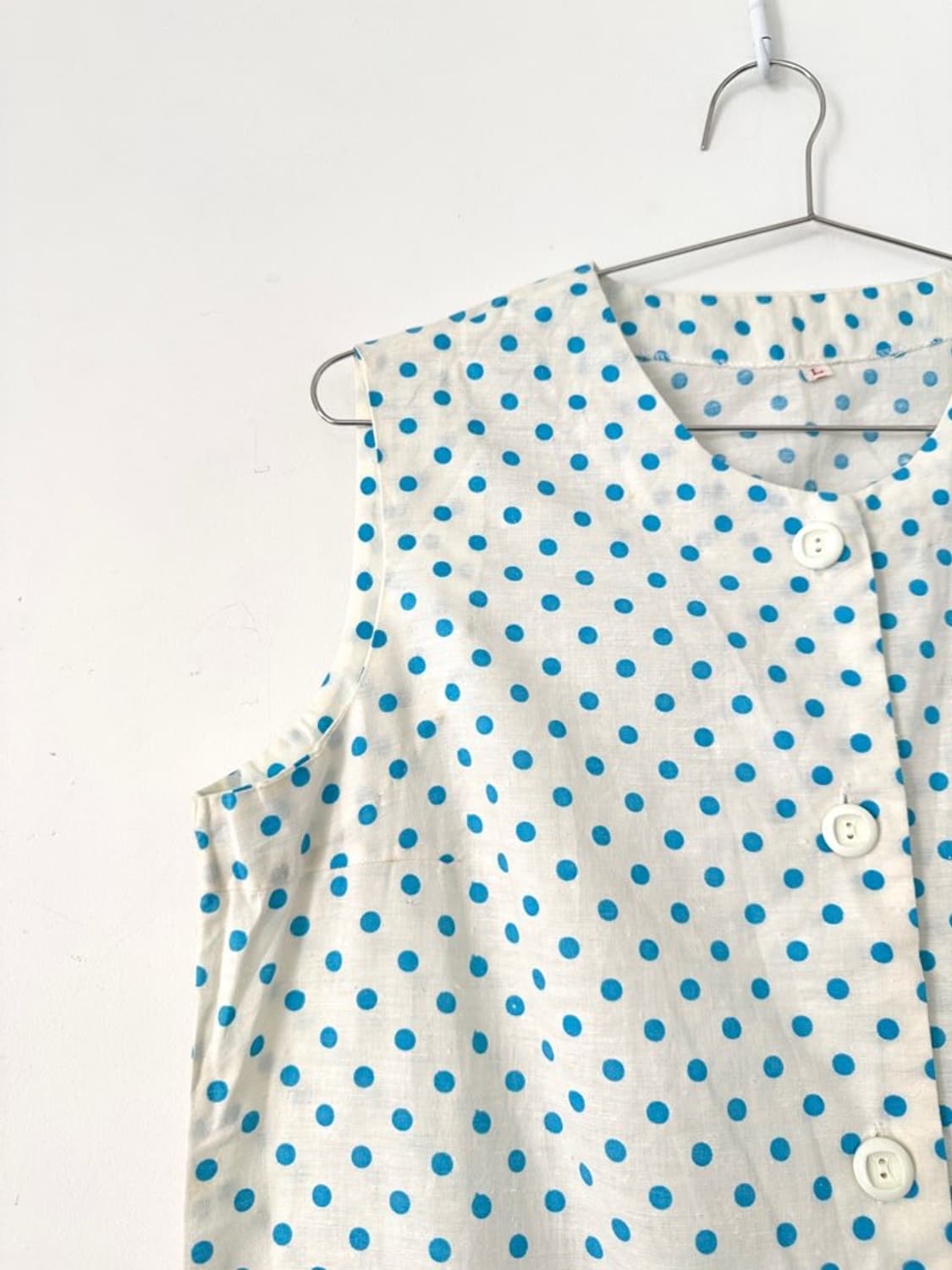 Dot pattern sleeveless top & ops 상품이미지3