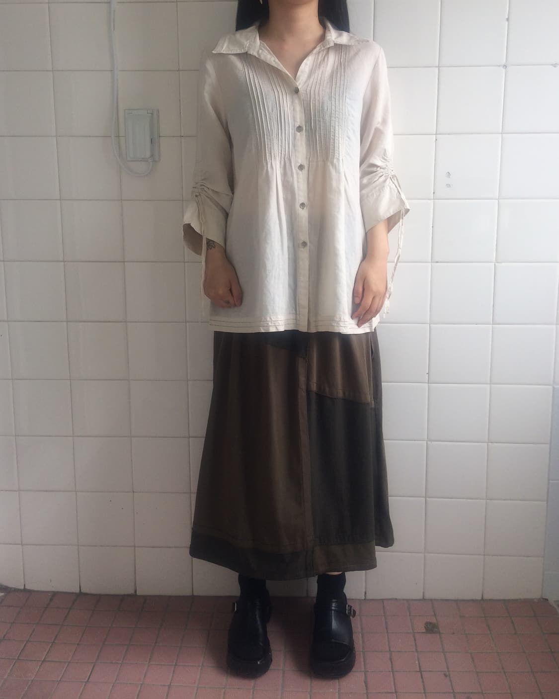 Shirring point blouse 상품이미지1