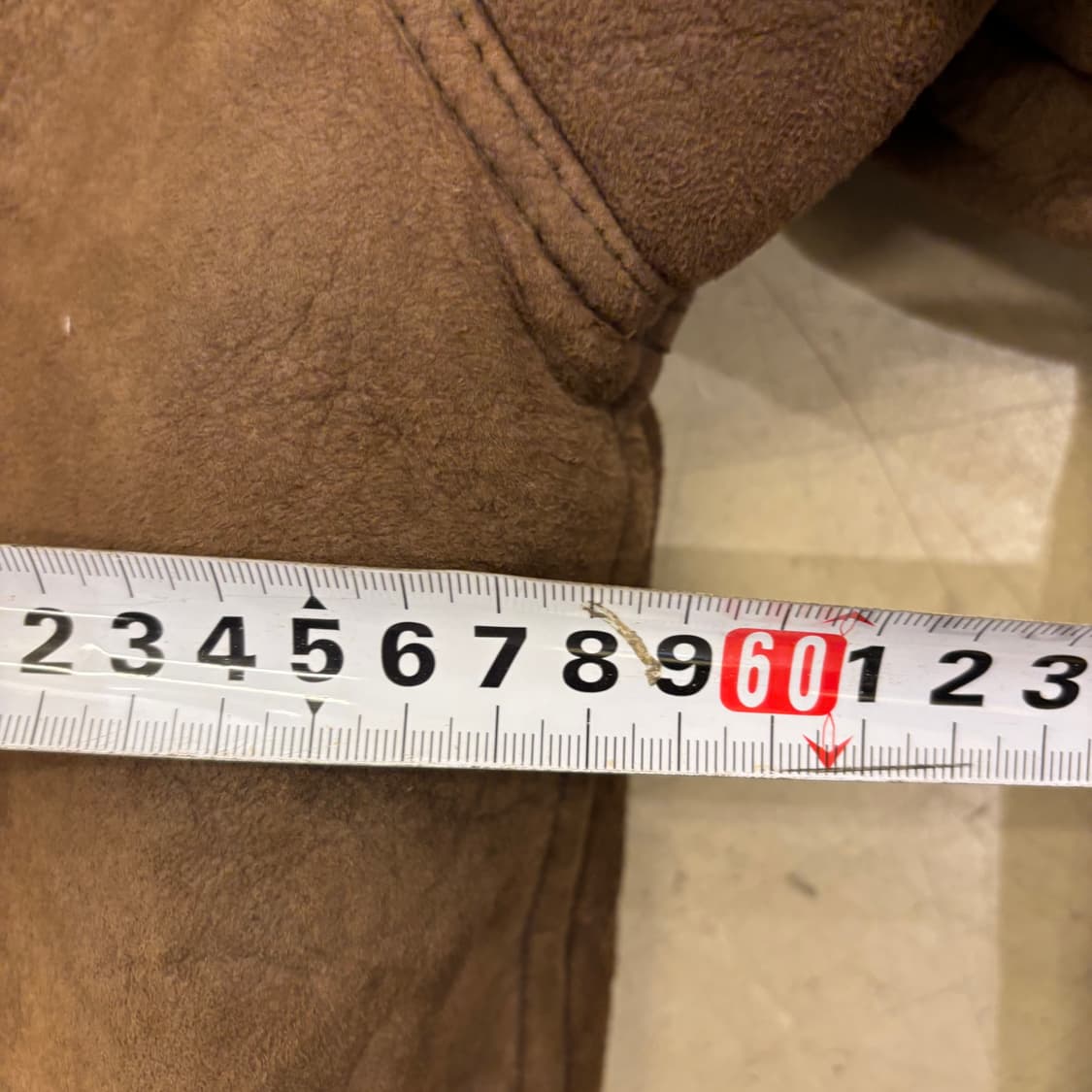 빈티지 브라운 양가죽 무스탕 자켓 상품이미지6