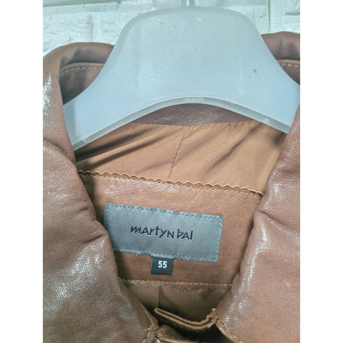 택포_ 마틴발 Martyn Bal  브라운 양가죽 자켓 M 상품이미지2