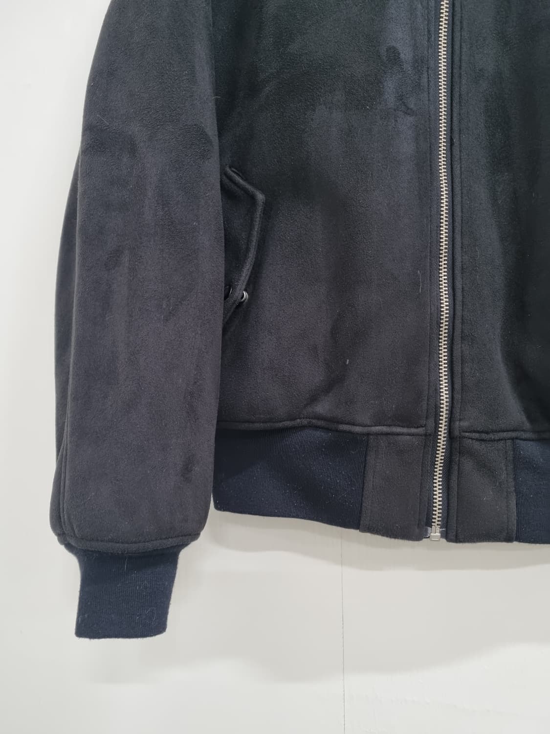 TRYTOTALK 블랙 스웨이드 MA-1자켓 XXL 상품이미지6