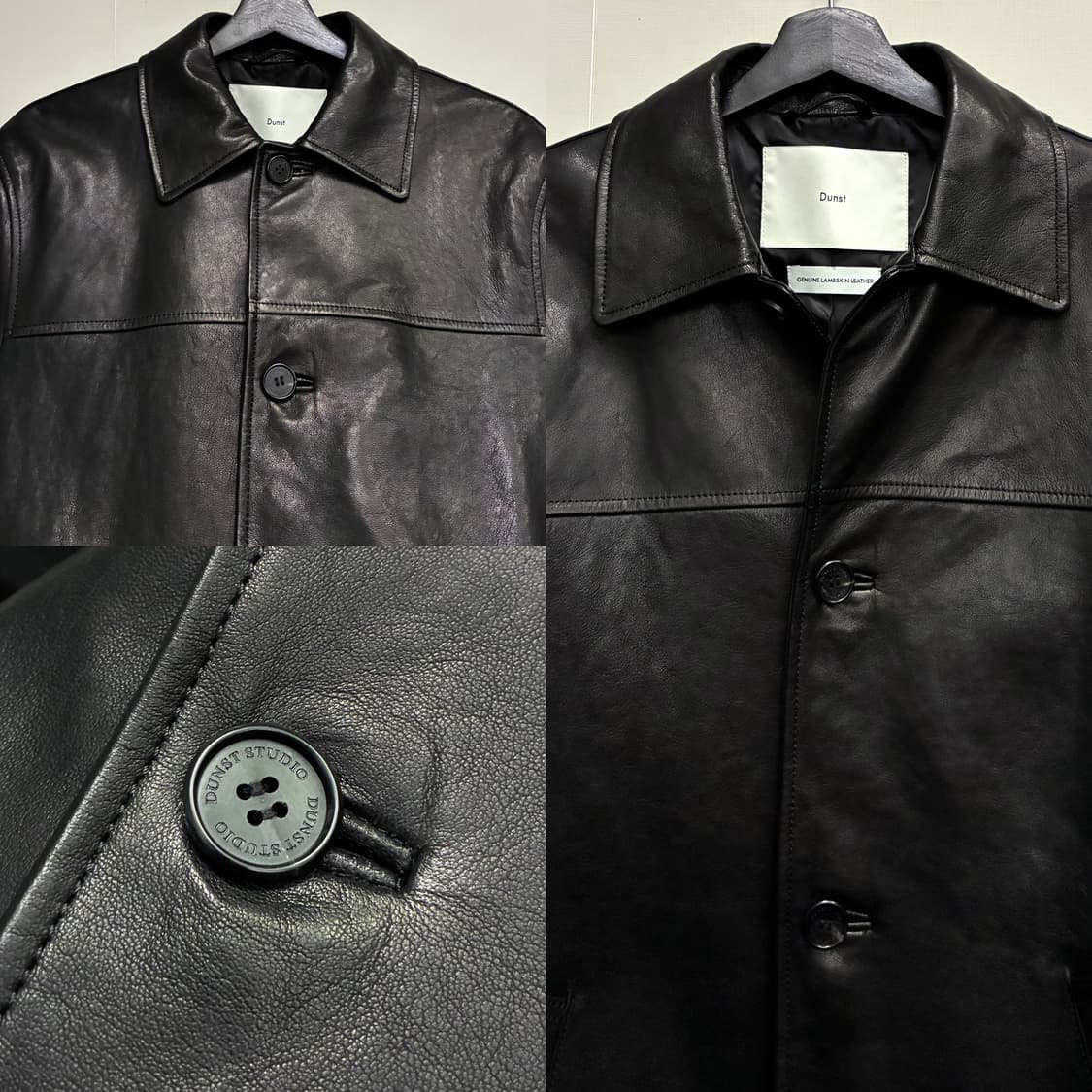 (XS)Dunst 던스트 유니섹스 램스킨 하프 카코트 레더자켓 상품이미지3