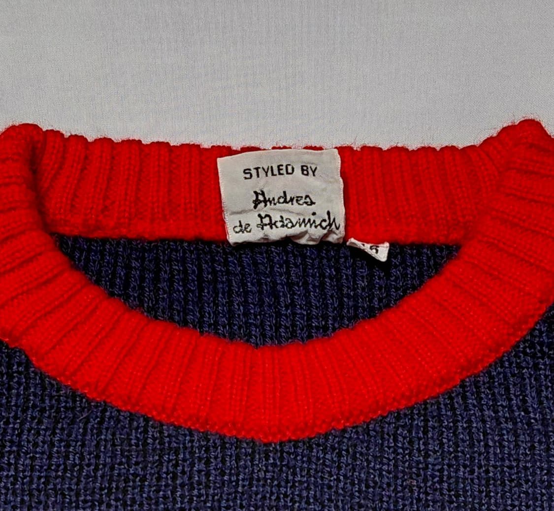 80s 말보로 x 안드레아 드 아다미치 레이싱 니트 (무료배송) 상품이미지3