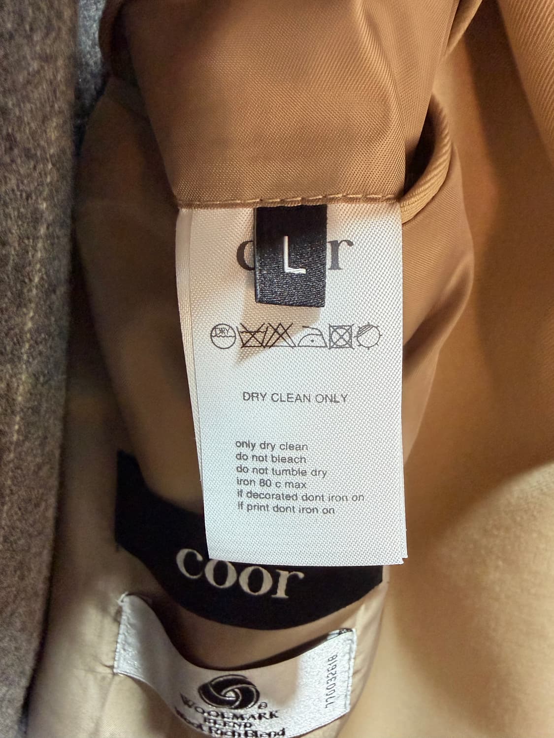 쿠어(Coor)의 벨티드 울 트렌치 코트 L 상품이미지8