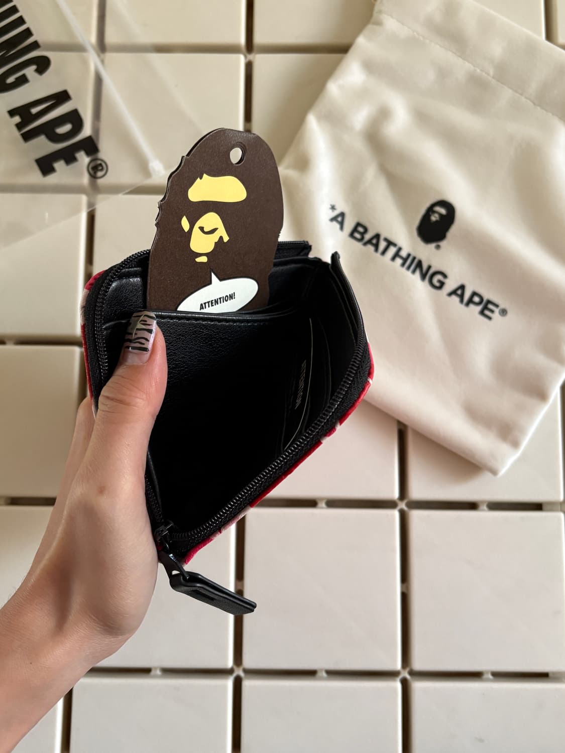 베이프 핑크지갑 상품이미지6