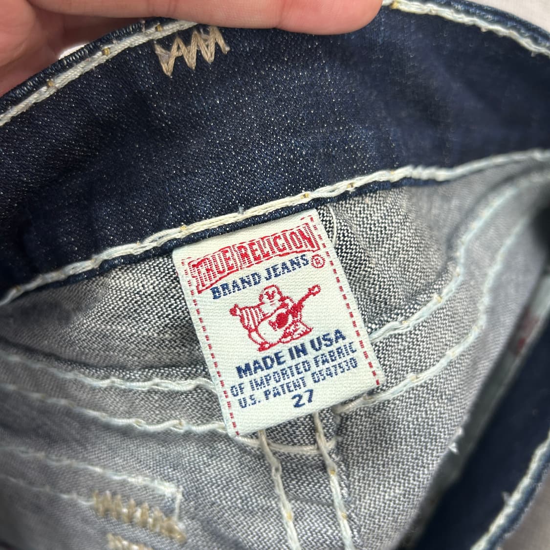 트루릴리전 조이 슈퍼티 스티치 데님팬츠(27) 상품이미지5