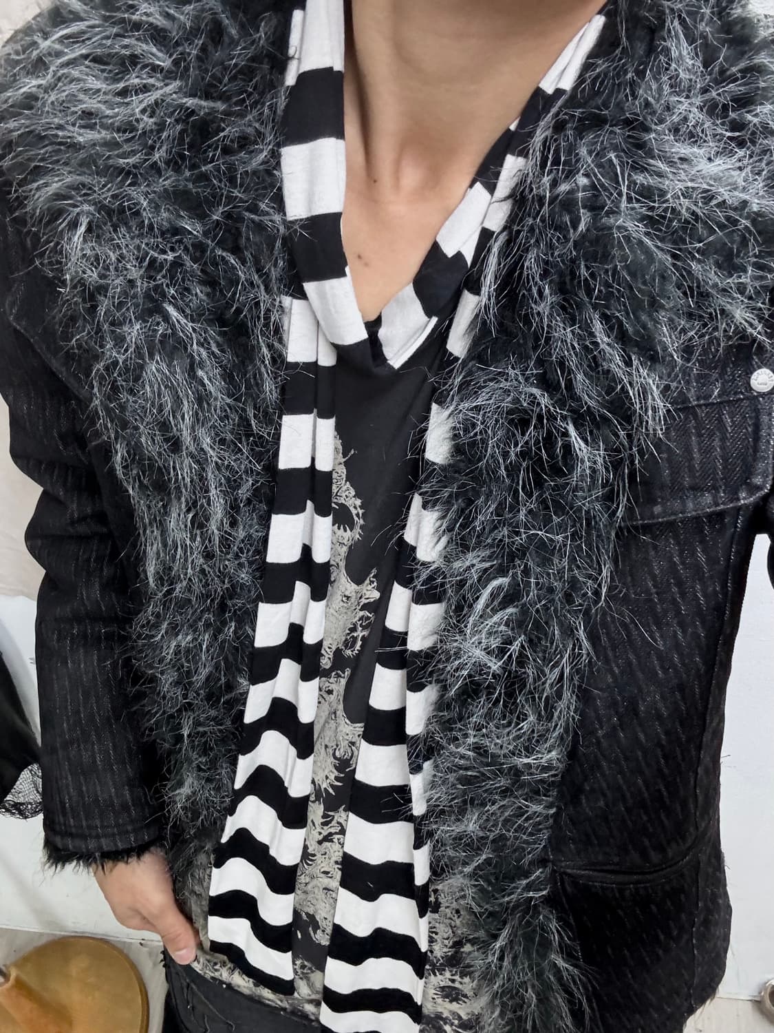 4Black&White Scarf 2.5 상품이미지3